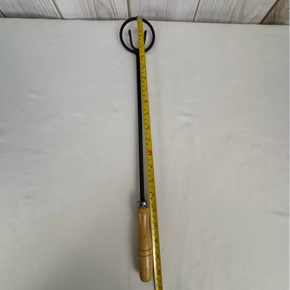 Grill Smoker Onion Cleaner Tool All Natural Heavy Duty Metal Wood New Size 20” - Picture 14 of 16